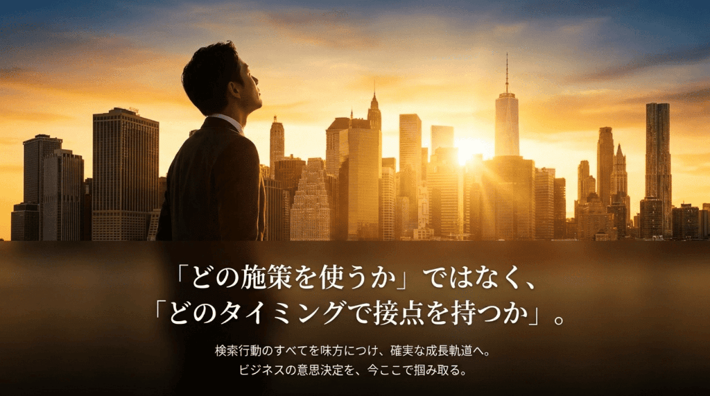 どの施策を使うかではなくどのタイミングで接点を持つか
