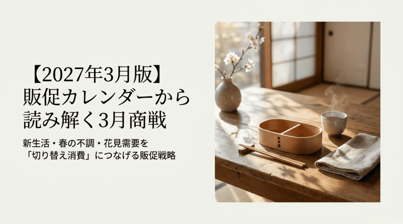 サムネ2027年3月販促カレンダーから読み解く3月商戦