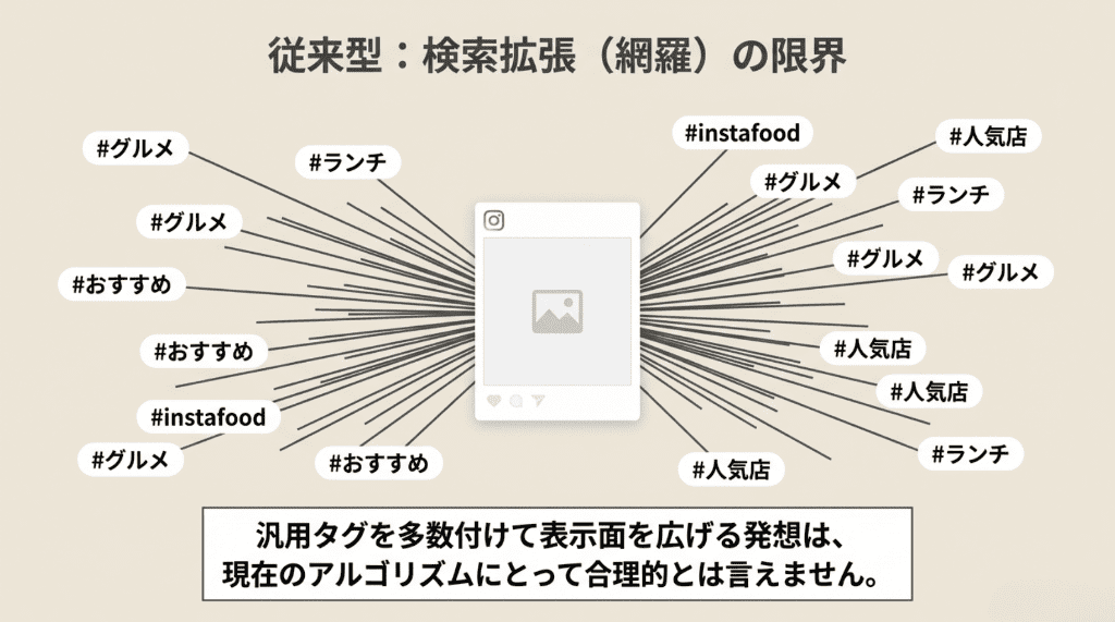 ハッシュタグ従来型検索拡張の限界 (1)