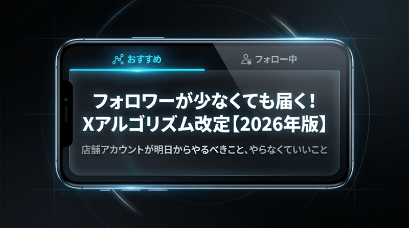 フォロワーが少なくても届くXアルゴリズム改定