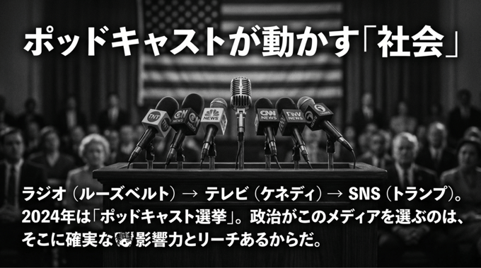 ポッドキャストが動かす社会