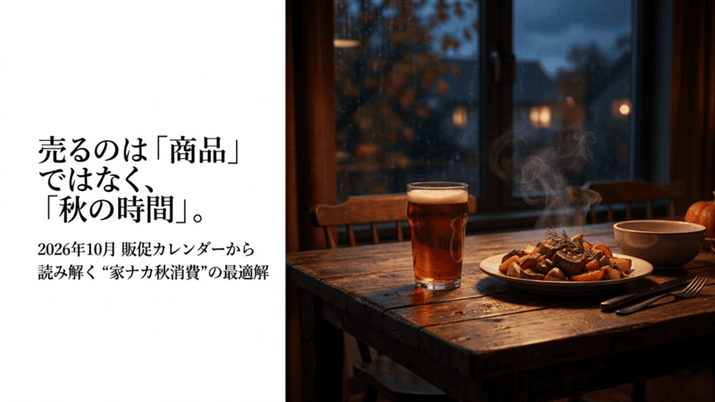 売るのは商品ではなく、秋の時間