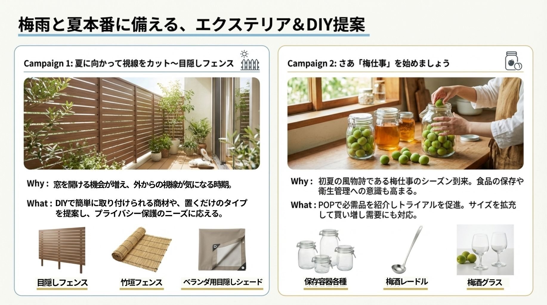 夏本番に備える