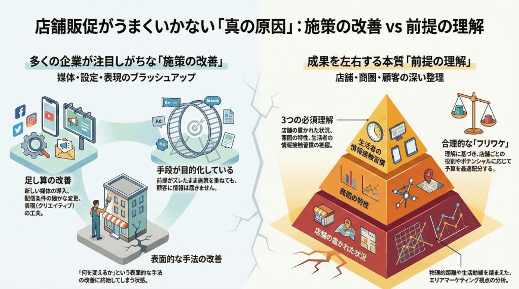 店舗販促が上手くいかない真の原因
