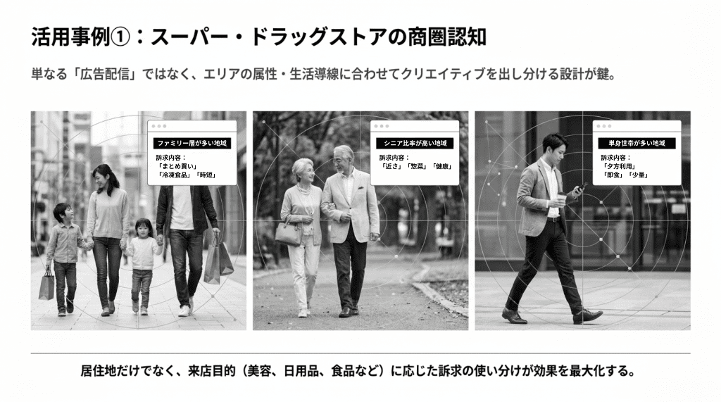 活用事例1スーパーマーケット・ドラッグストア
