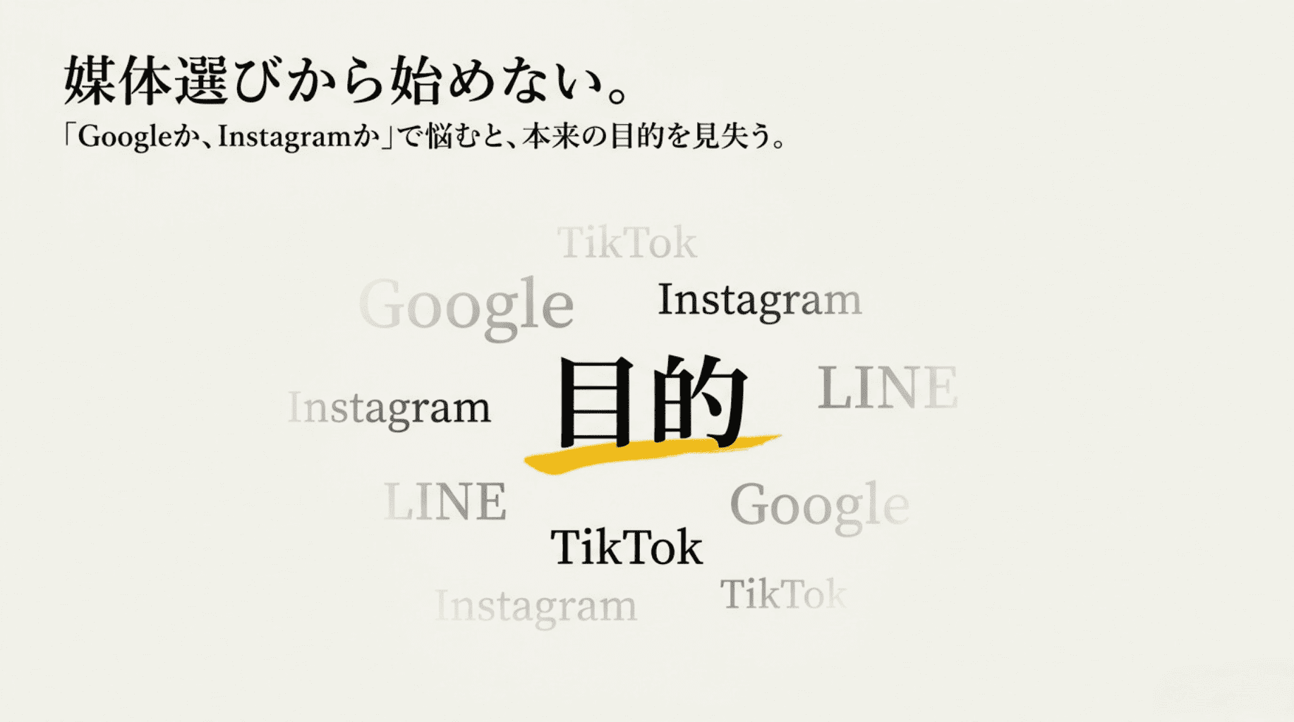 2 媒体選びから始めない