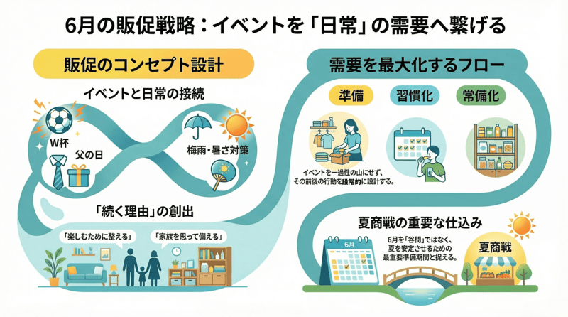 4. まとめ|6月は「イベントを日常に落とす月」