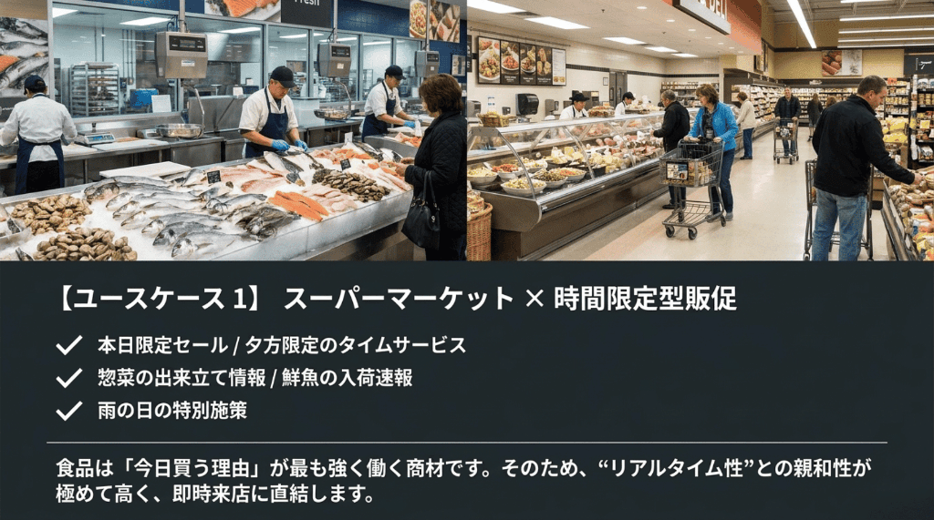 9ユースケース1スーパーマーケット×時間限定販促